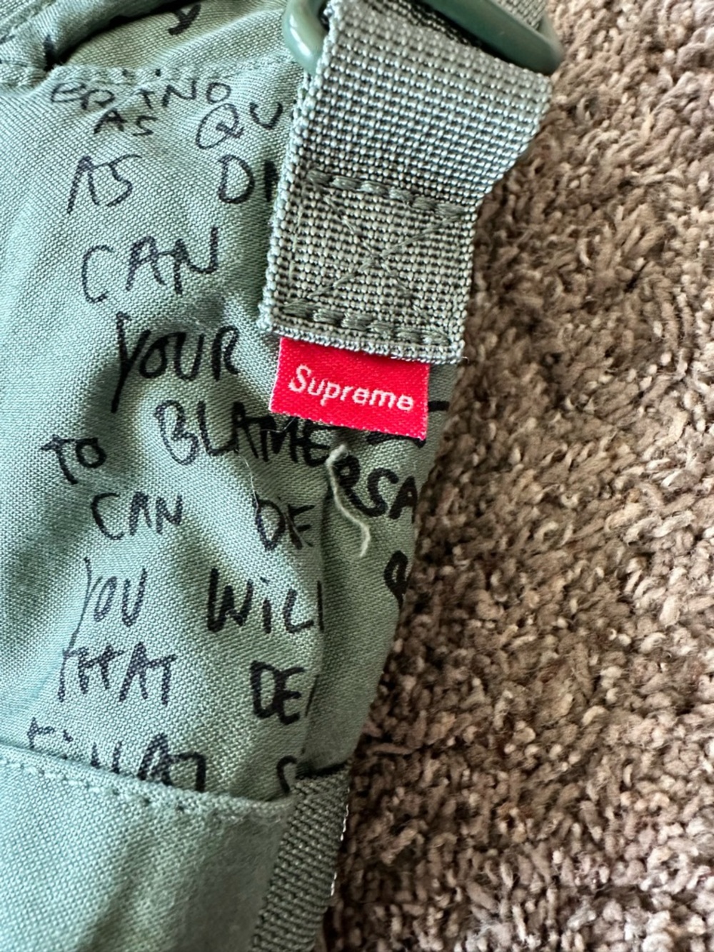 Supreme Ss23 Olive Gonz Field Side Bag Crossbody - Gem